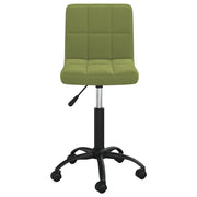 Sedia da Pranzo Girevole Verde Chiaro in Velluto 3087598