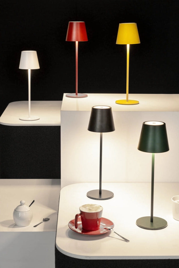 Lampada da tavolo LED cordless dimmerabile gialla Kanlux