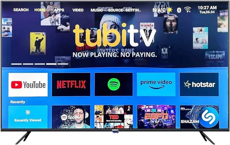 NOVA SMART TV PANEL CLASS A 43 Q-LED CON BLUETOOTH ANDROID 14 USB SUPPORT