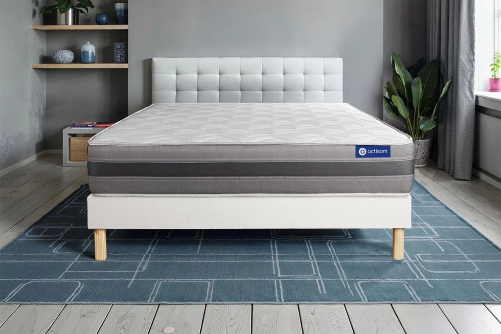 Kit rete e materasso matrimoniale Actilatex relax 180x200cm - Spessore : 24cm - Lattice e memory foam - Moderatamente rigido