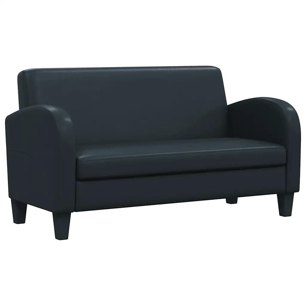 Set Divani 2 pz in Similpelle Nero