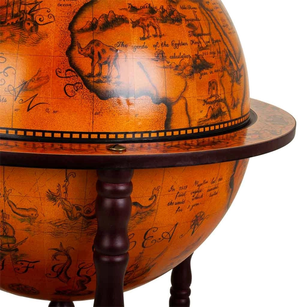 Portabottiglie globo marrone 55,5x55x,5x93,5h