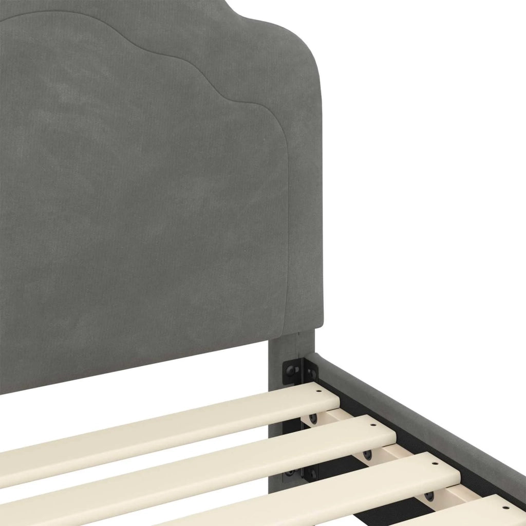 Struttura letto bambini con testata Grigio scuro 80 x 160 cm 42010937