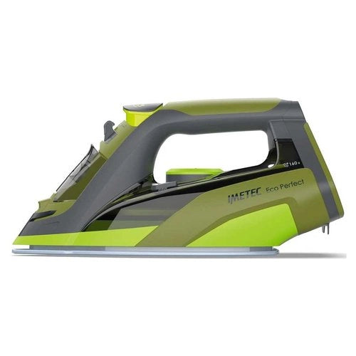 Imetec eco perfect ferro da stiro a vapore, risultati ottimi con -35% di acqua e -25% di consumo energetico, piastra con rivestimento pro ceramic, tripla protezione anticalcare, 2400 w - 9017