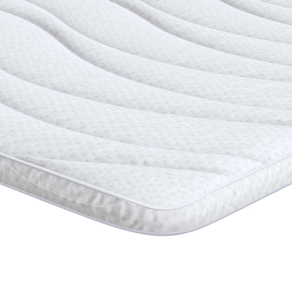 Topper per materasso Bianco 90 x 200 cm Tessuto a maglia 4106404