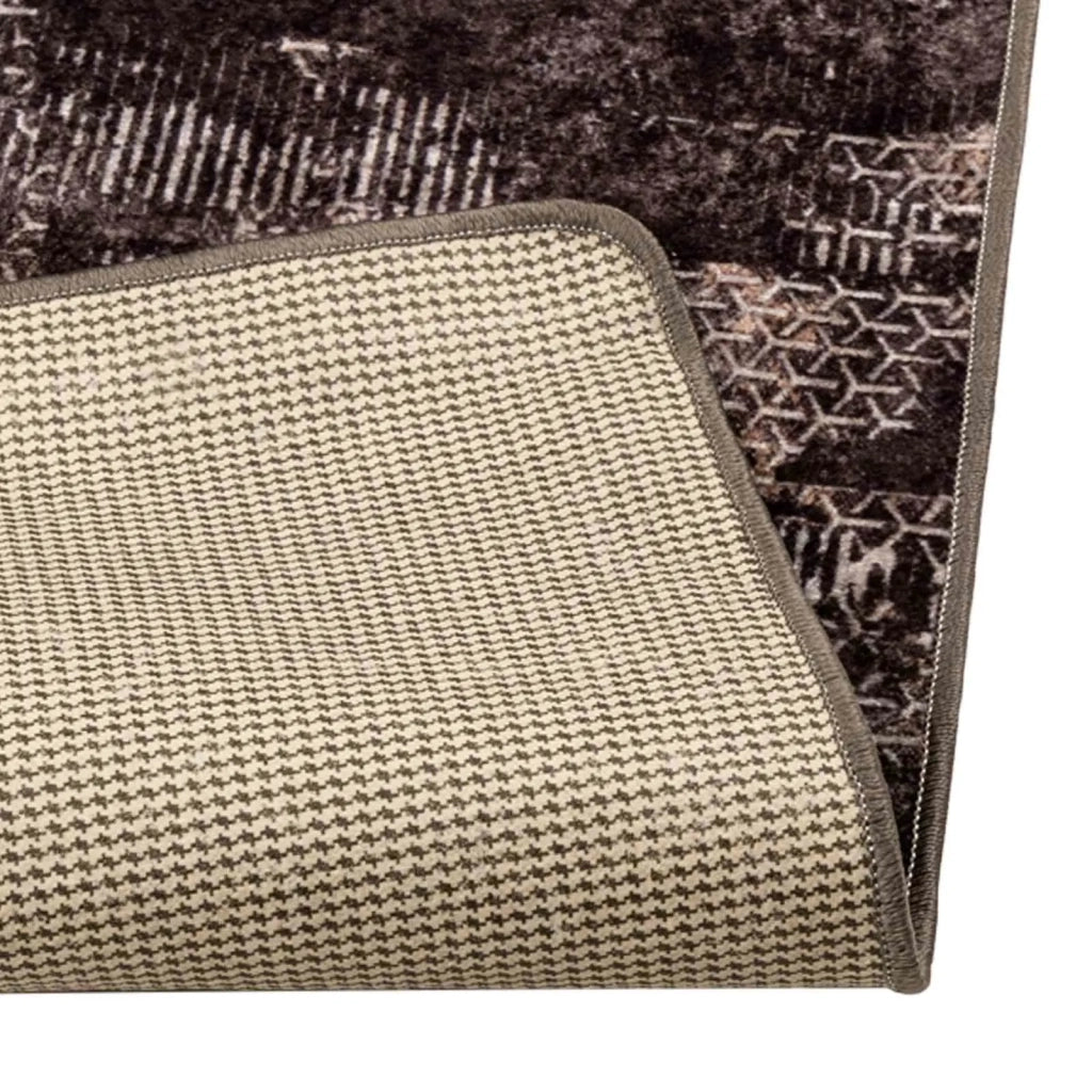 Runner Tappeto MARSA Nero 50 x 150 cm Poliestere e PVC 42023367
