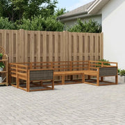 Set di divani da esterno 6 pcs Naturale