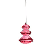 ADDOBBO ALBERO CRISTALLO ROSSO TRASPARENTE D4X5,8H ELDRID