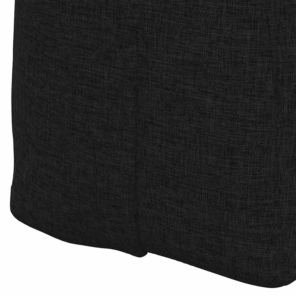 Cuscino per Schiena Nero 100 x 24 x 50 cm Tessuto 42014443