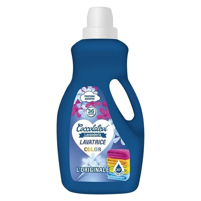 COCCOLATEVI LIQUIDO PER LAVATRICE IN FORMATO DA 1800ML ORIGINALE CAPI COLORATI