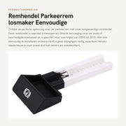 Remmella Alta Qualità - Remmella per Bicicletta - Parcoauto - Adatto per 2003-2010 - Facile da Installare - ABS-Plastica
