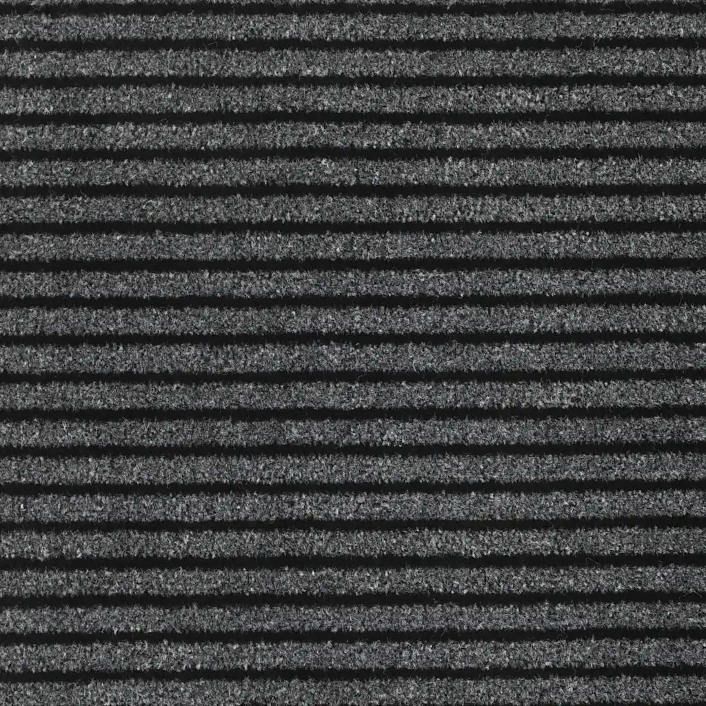 Zerbino a Strisce Nere e Grigie 115x400 cm 4105599