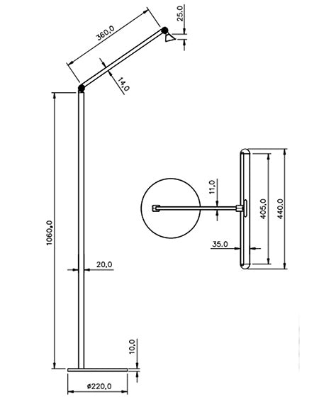 Lampada da terra Beba LED 12W 1340lm, Struttura in alluminio e metacrilato, Dimmerabile al tocco, IP20, 106cm, Colore Antracite - Beba