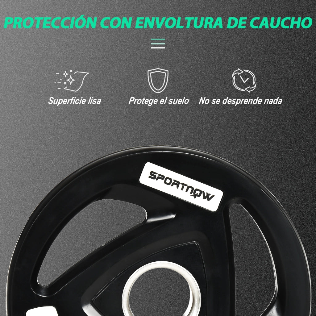 Disco Peso Olimpico ¨C Minimal ¨C 5 kg Nero ?24x3,5 cm