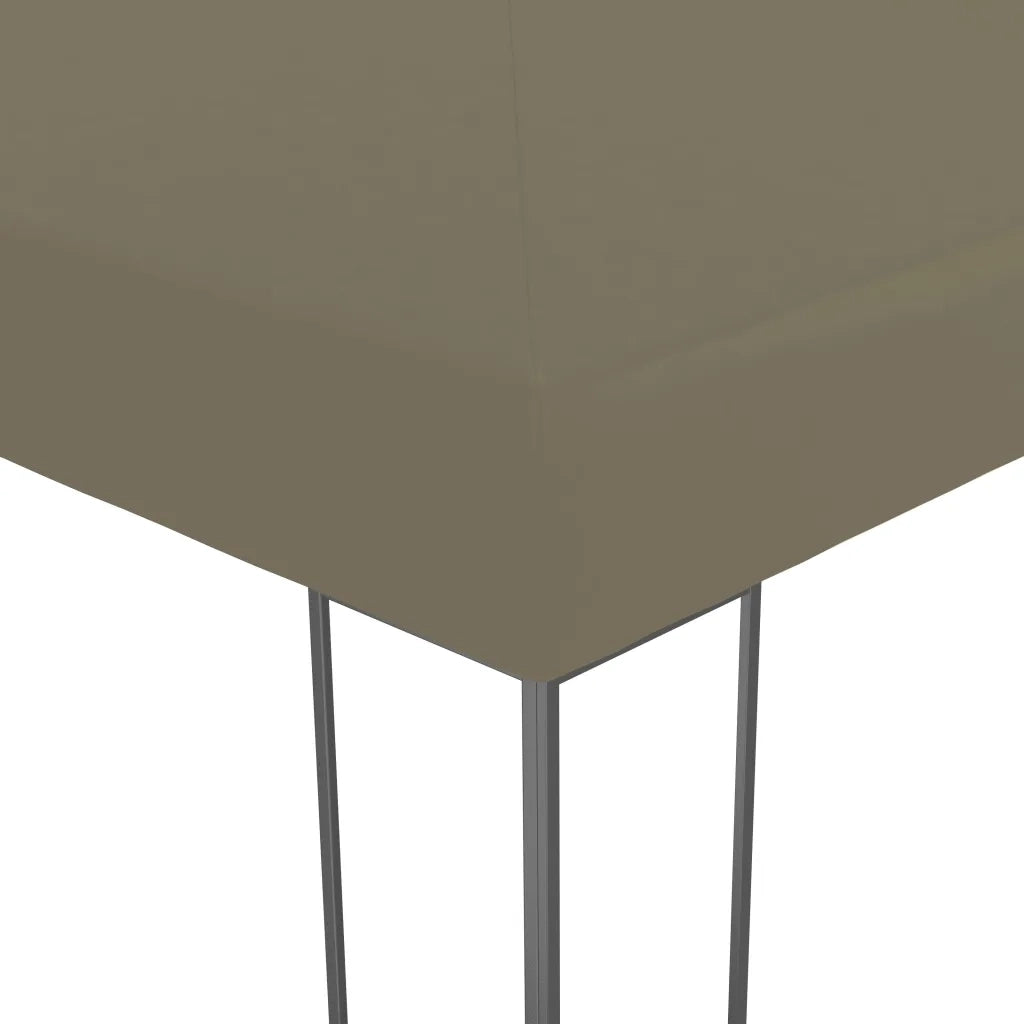 Gazebo | Pergolato con Luci LED a Stringa 3x3 m Grigio Talpa