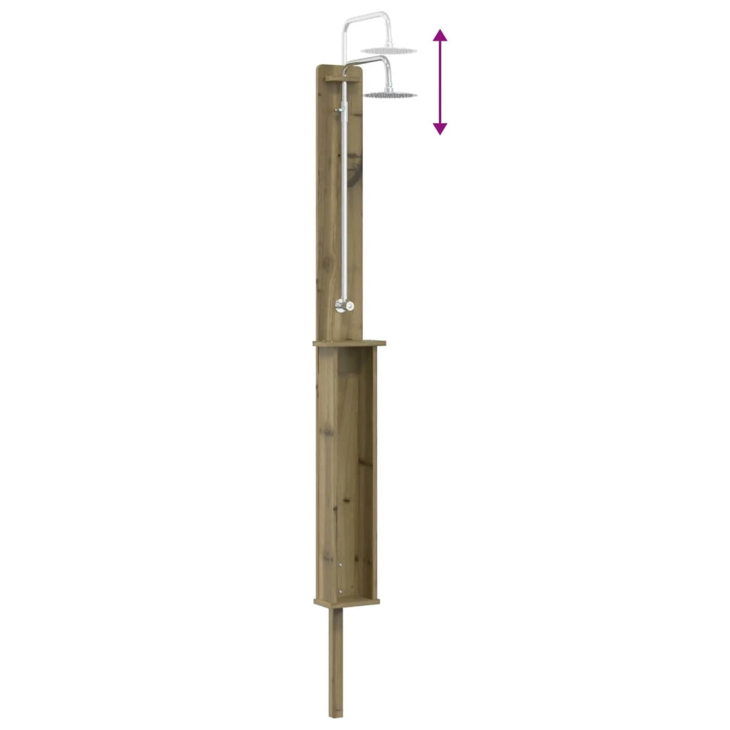 Doccia da esterno 246 cm Naturale 886355