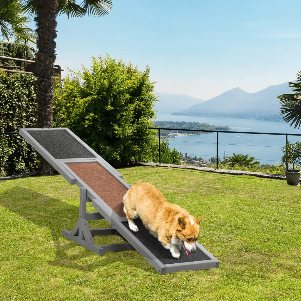 Wippe per Cani ¨C zephmum ¨C Grigio e Marrone 180x30x30 cm