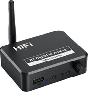 Ricevitore Audio - Convertitore Digitale - Musica Wireless - Bluetooth 5.3 - Nero