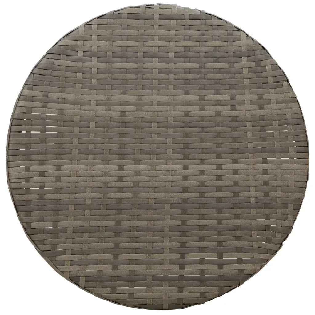 Set da Bistrò 3 pz con Cuscini Grigio in Polyrattan 365675