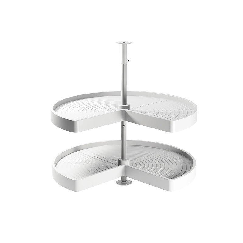 Pattumiere per raccolta differenziata per cucina, 2 x 14L, fissaggio inferiore, estrazione automatica, Acciaio e Tecno..