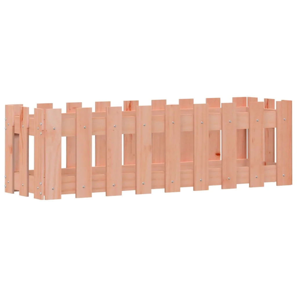 Fioriera | Cassetta per fiori | Vaso Rialzata Giardino Recinzione 100x30x30cm Legno Douglas