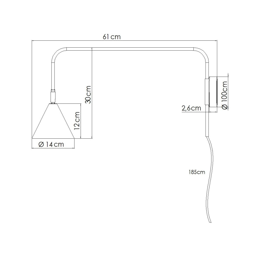 Lampada da parete NOX in acciaio bianco opaco E14 10W LED Design moderno