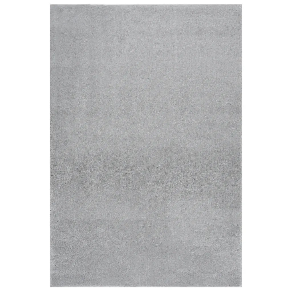 Tappeto Soffice a Pelo Corto 160x230 cm Antiscivolo Grigio 342194
