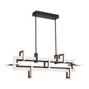 Sospensione LED Inizio Quintiesse 123cm nera 86W dimmerabile