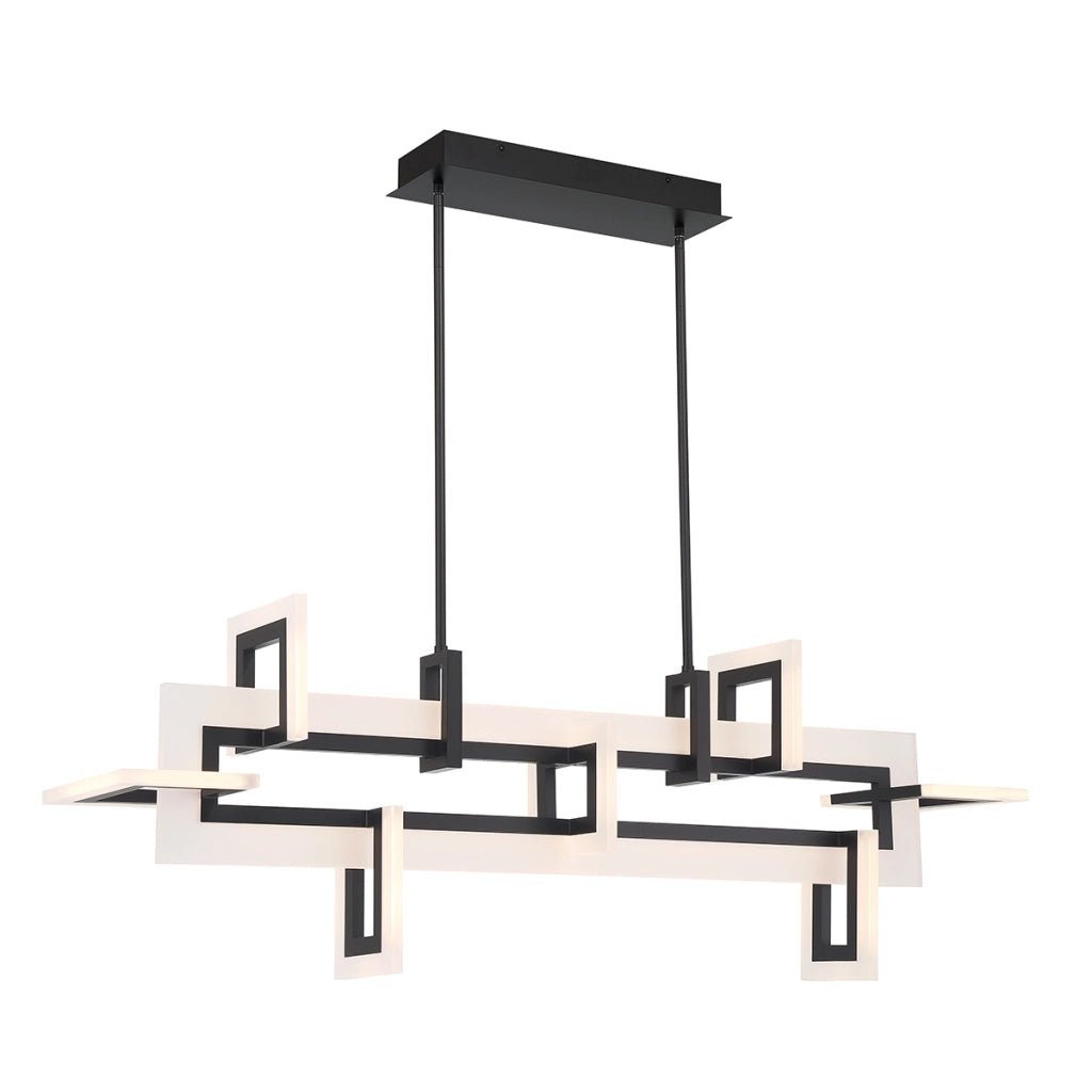 Sospensione LED Inizio Quintiesse 123cm nera 86W dimmerabile