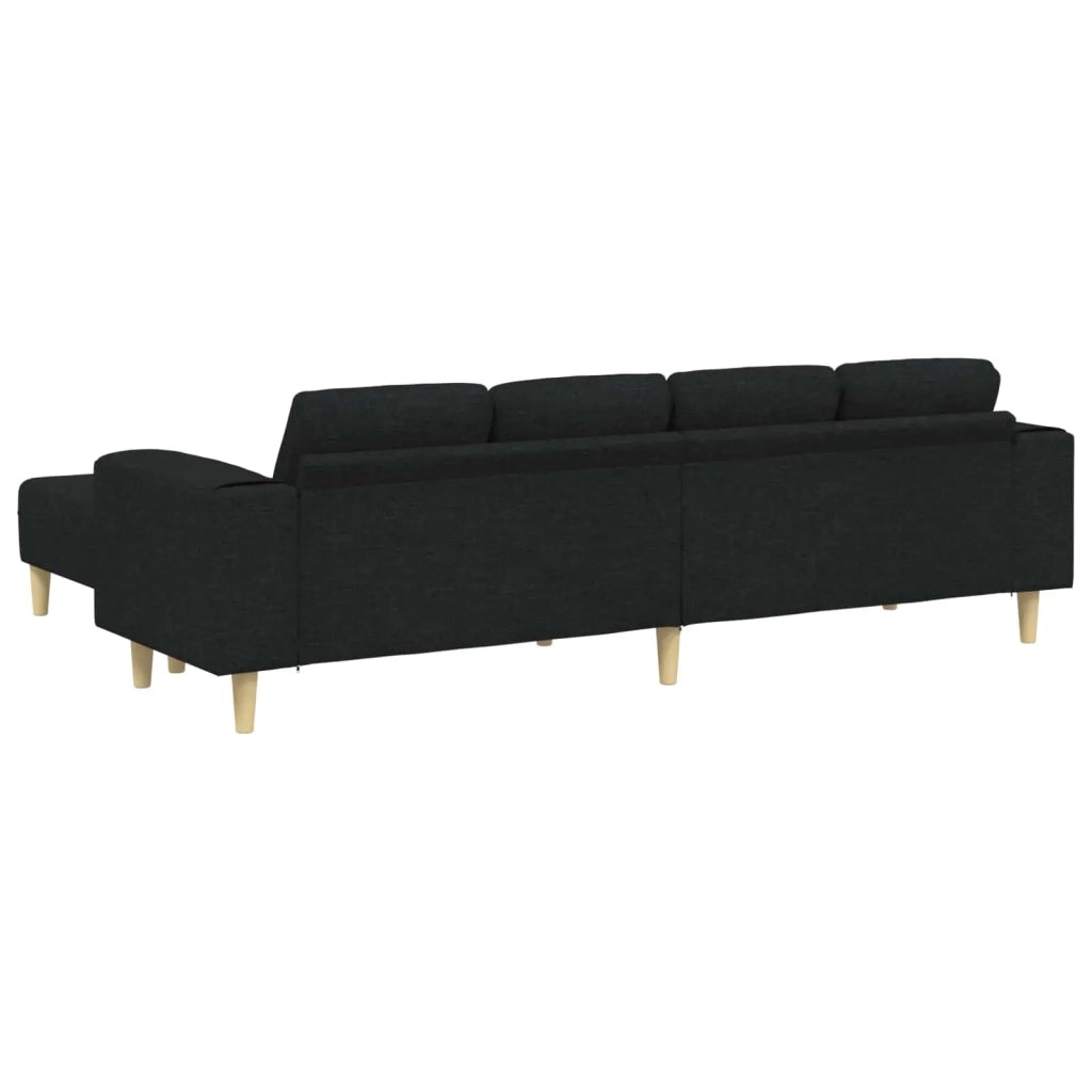 Divano per Soggiorno 3 pcs Nero Poliestere 3335114