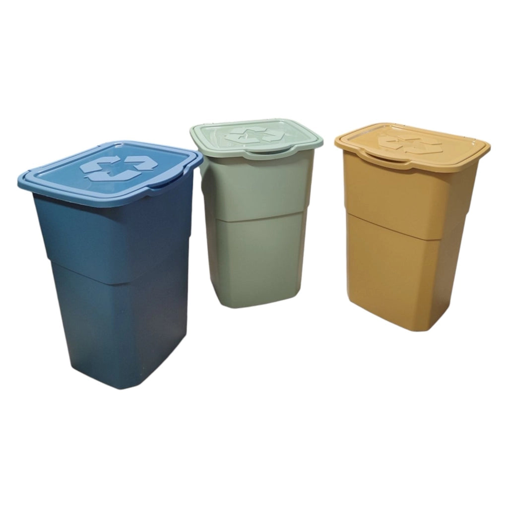 SET 3 PATTUMIERE RACCOLTA DIFFERENZIATA DEA HOME COLORATE