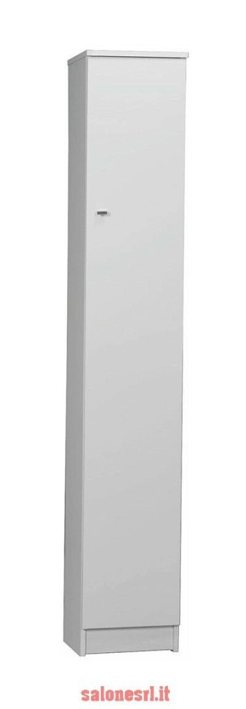 MOBILE LACCATO BIANCO 1A CM.31X34X183H