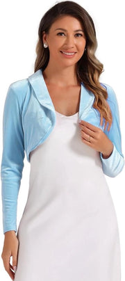Pullover con collo aperto e manica a sbuffo elegante per donne in taglia M