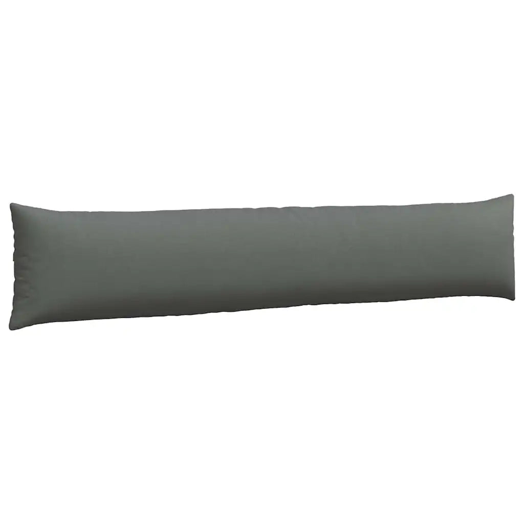 Cuscini da Divano 2 pz-Set di 2 Cuscini per Sofa Grigio scuro 200 x 40 cm Tessuto 816370