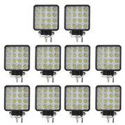 Trade Shop - Faro A Led Supplementare Per Auto Barca Camion Set Da 10pz 48w Lampada 12-24v -