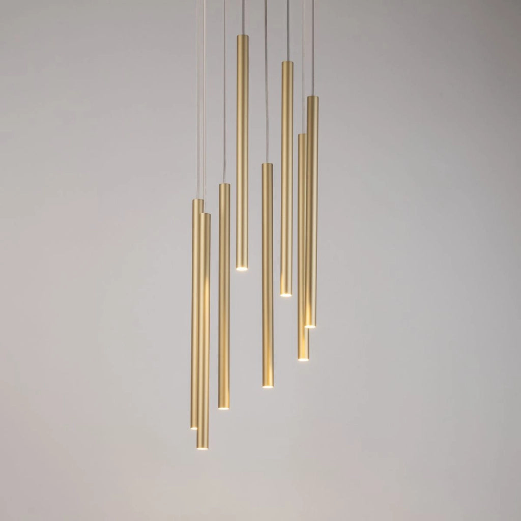 Lampada a sospensione moderna Sopel oro Ø30 8 luci G9