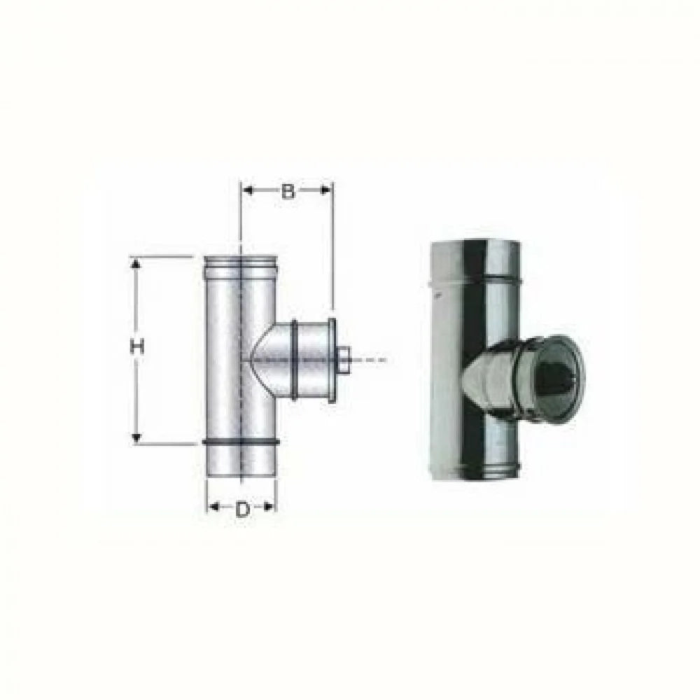 Inox mono parete aisi 316 elemen to di ispezione d.150 b08wz64994