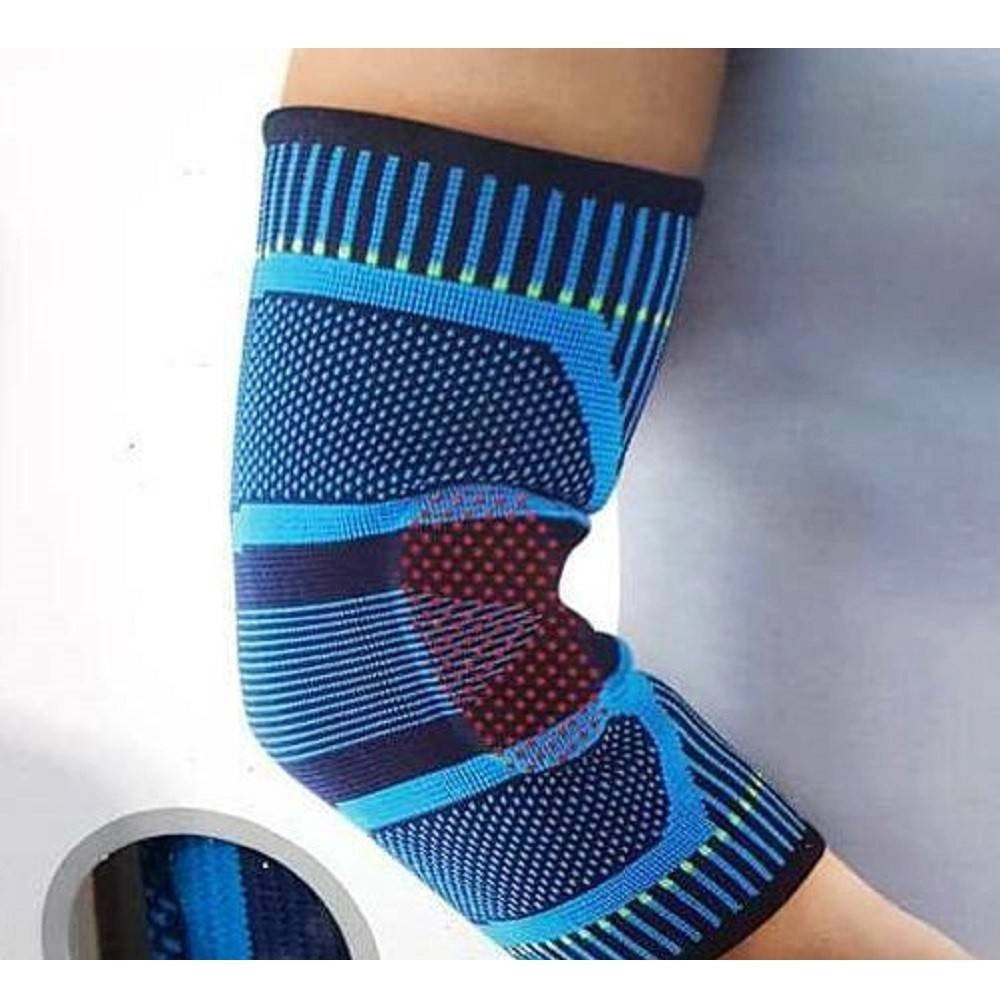 Trade Shop - Fascia Gomito Braccia Sostegno Tutore Gomitiera Elastica Traumi Supporto -