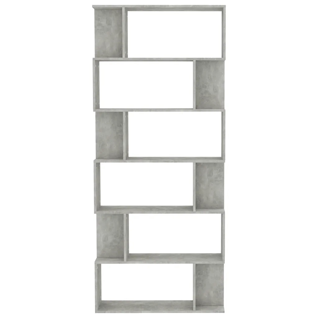 Divisorio-Paravento Grigio Cemento 80x24x192cm Legno Ingegnerizzato