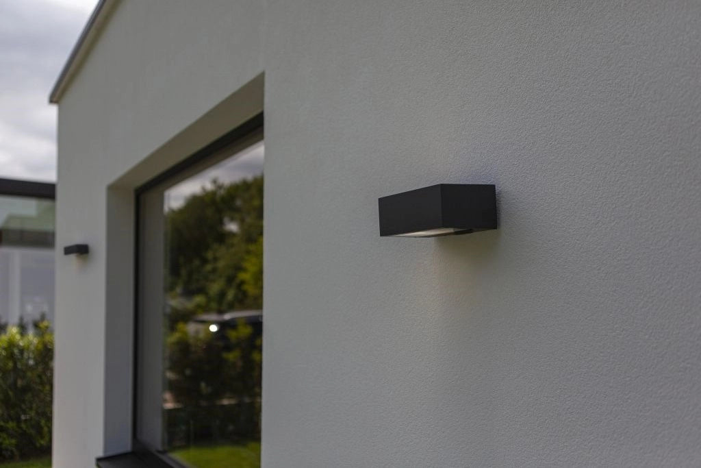 Applique esterno grigio scuro E27 40W IP44 Lutec Gemini