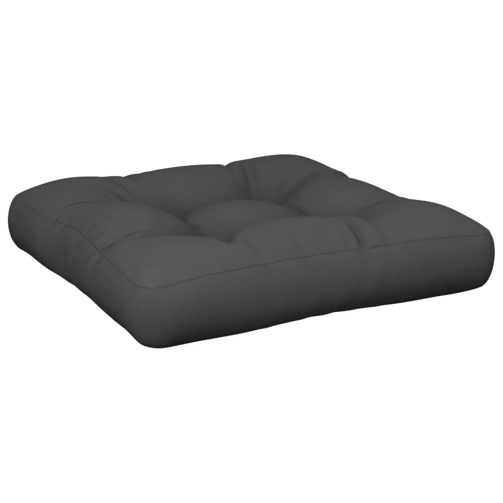 Cuscini per Pallet 2 pz Neri in Tessuto 360674