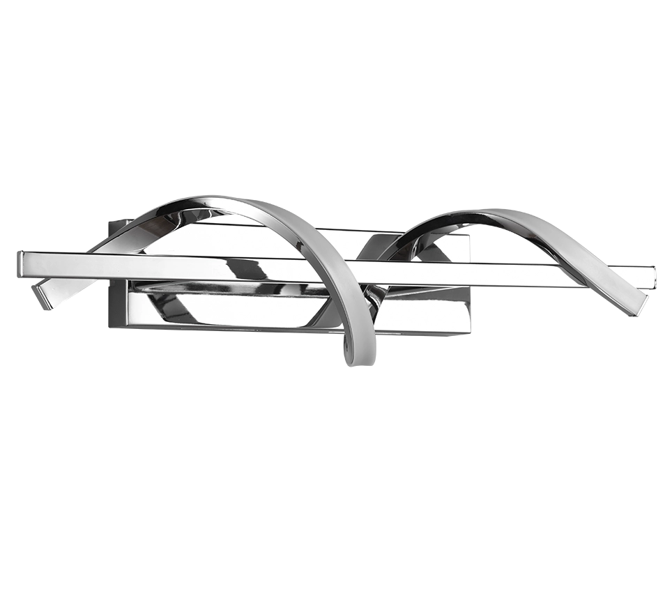 Applique LED, metallo, cromo, 46x12x17 cm, Isabel