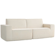 Divano 3 Posti in Velluto ¨C Zephmum ¨C Beige 230 cm