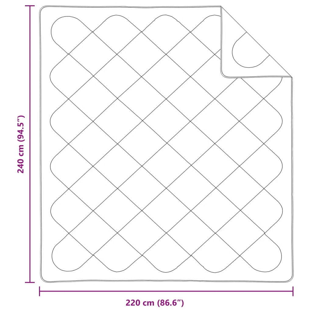 Piumone con cuscino 3 pcs Bianco Microfibra 3377391