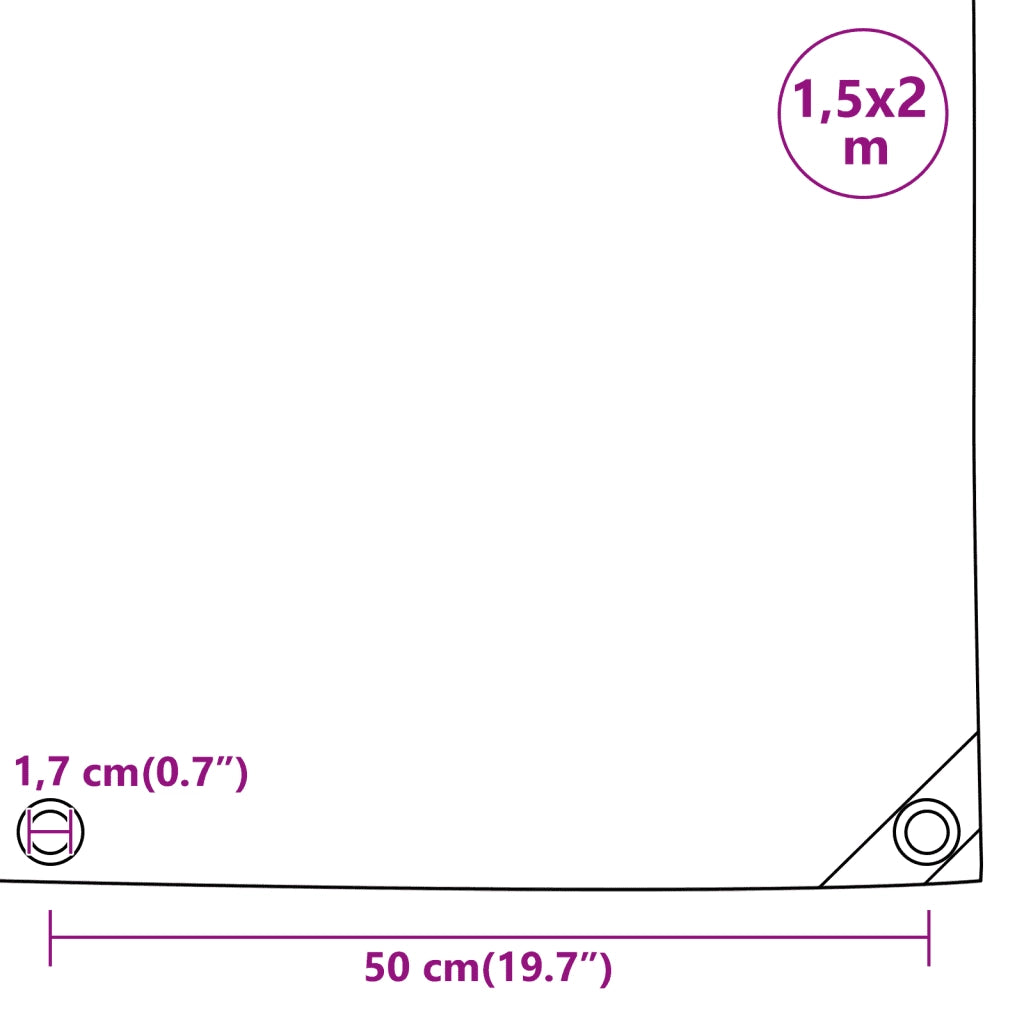 Telone Blu 1,5x2 m 650 g/m2