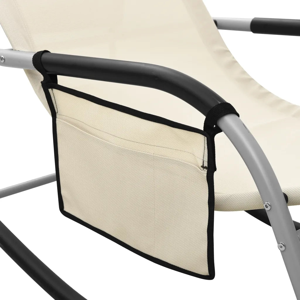 Lettini Prendisole in Textilene 2 pz Crema e Grigio 310510