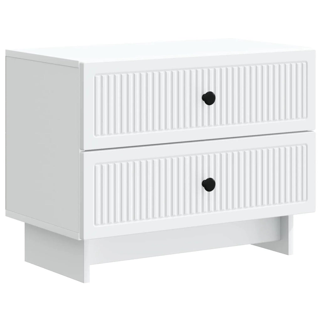 Armadio da Notte con cassetto Bianco 62 x 34,5 x 47,5 cm 893855