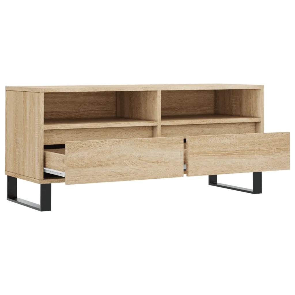 Mobile TV Rovere Sonoma 100x34,5x44,5 cm in Legno Multistrato 831247