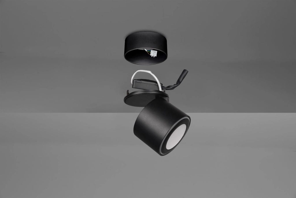 Faretto da parete TAURUS nero LED 2 luci 3000K Trio