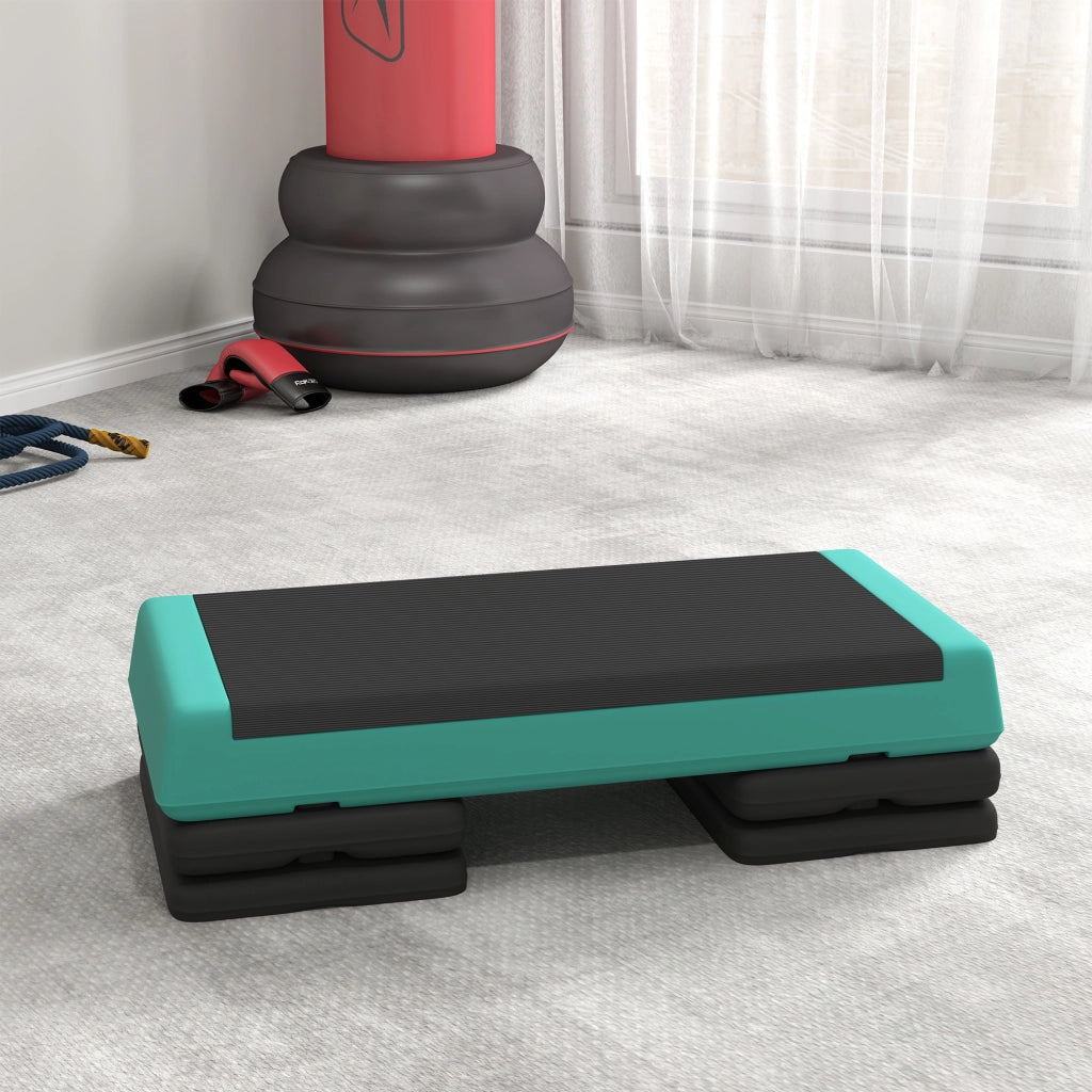 Step Aerobica ¨C zephmum ¨C Verde e Nero 77x36x20,5cm
